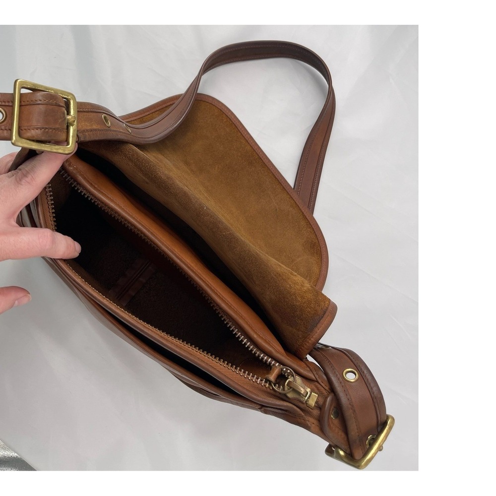 Vintage Coach 9951 Patricia Legacy Bag Brown Leather Crossbody Turkey - Picture 10 of 10